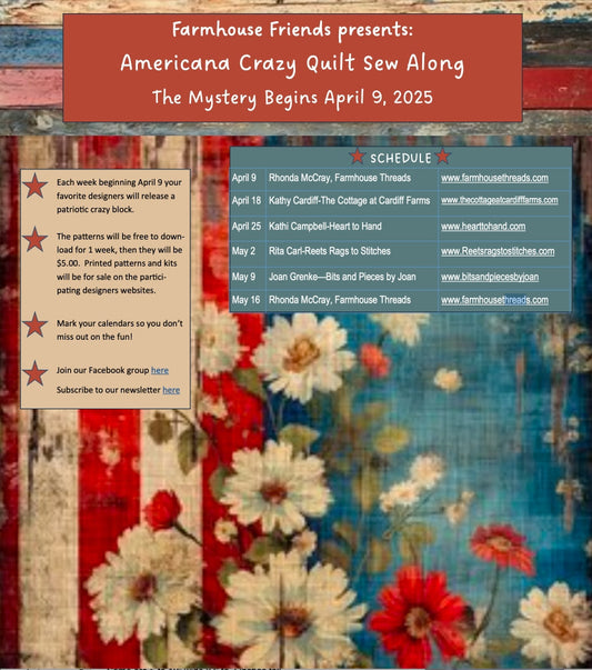 NEW FARMHOUSE FRIENDS AMERICANA SEW-ALONG