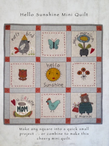 Hello Sunshine Mini Quilt Digital Download