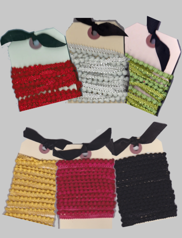 Pom Poms - Mini Hand-Dyed - Five Colors