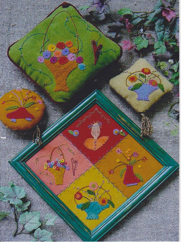 Baskets Full Applique/Sachet/Pincushion Pattern #RR91