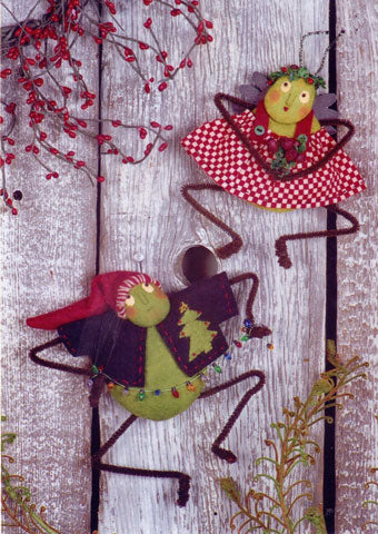 Christmas Crickets Wool Doll Pattern #RR69