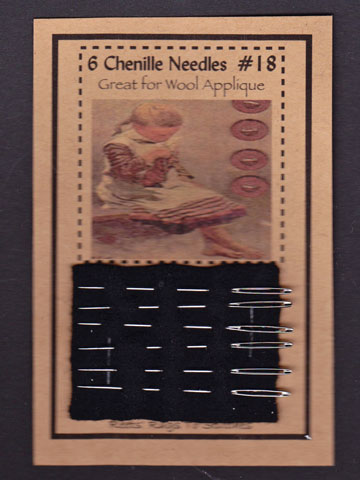 6 Chenille Needles - Four Sizes Available