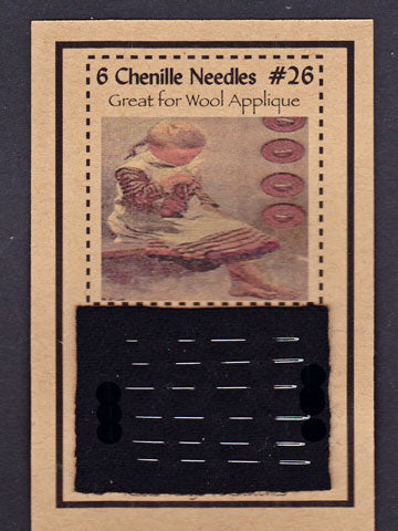 6 Chenille Needles - Four Sizes Available