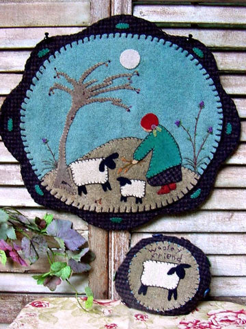 Kind Little Shepherdess Tablemat/Pincushion