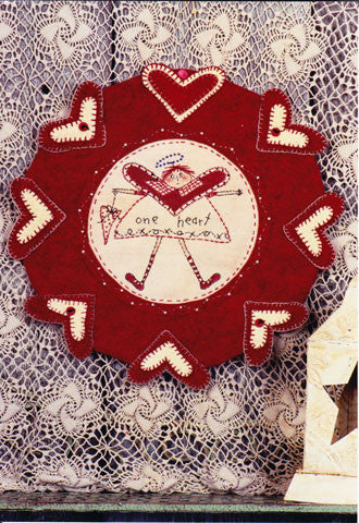 One Heart Pennyrug of the Month Pattern #RPM02