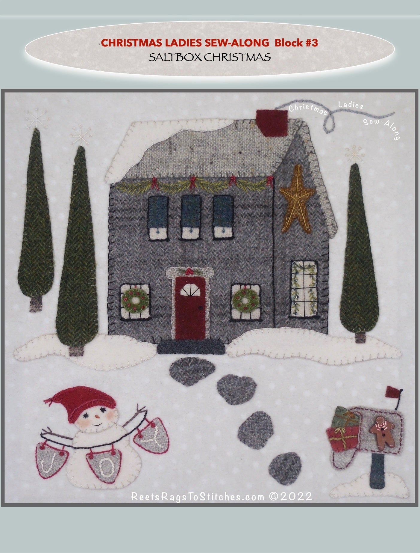 CHRISTMAS LADIES BLOCK 3  DIGITAL DOWNLOAD