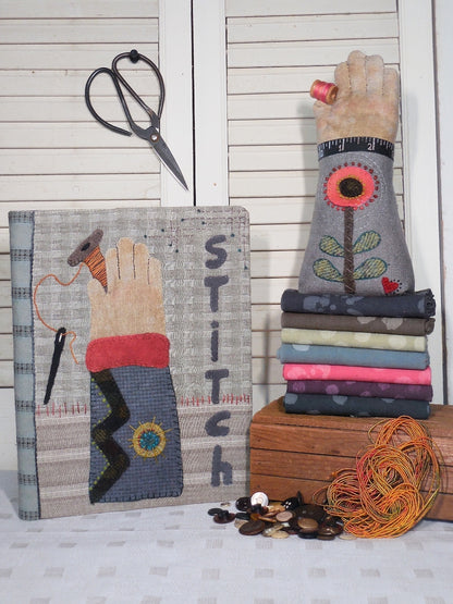 Stitching Journal Pattern Stitching Journal Cover & Pincushion – Reets' Rags To Stitches