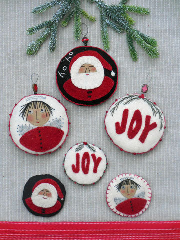 Christmas Pins and Ornaments Pattern and Kit Options