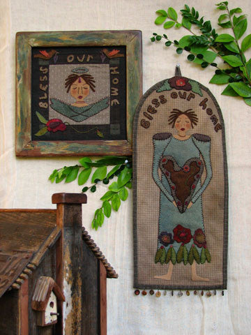 Bless Our home Wall Hanger & Frame Applique Pattern #RR146