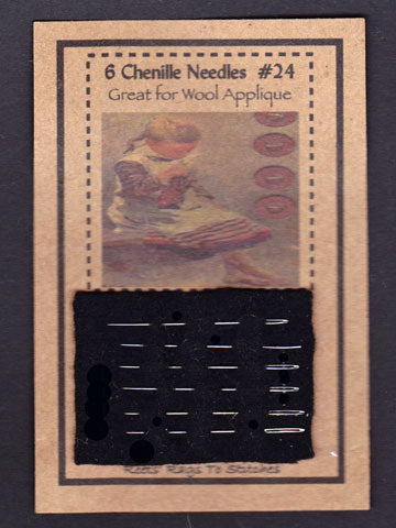 6 Chenille Needles - Four Sizes Available