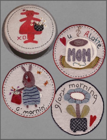 Morning Mug Mats Pattern and Kit Options